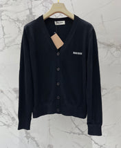 MIUMIU 26S V-NECK KNIT CARDIGAN 1300