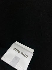 MIUMIU 26S V-NECK BUTTONED LONG-SLEEVE KNIT TOP 1430