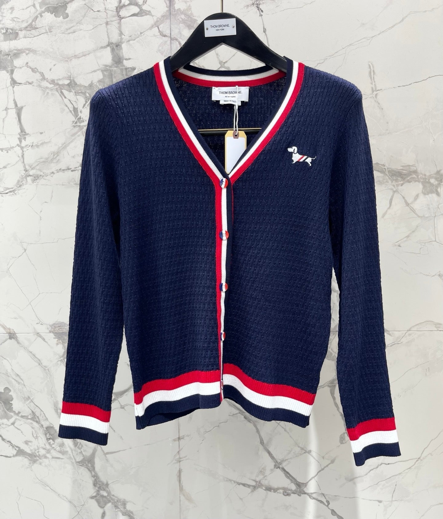THOM 26S V-NECK KNIT CARDIGAN 398
