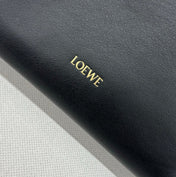 LOE 23 MINI FLAMENCO PURSE BAG IN BLACK NAPPA LAMBSKIN