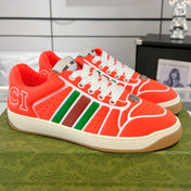 SNEAKER IN ROSE RED MIX COLORFUL CALFSKIN