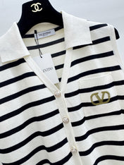 VALENTINO 26S COLLARED KNIT VEST 396