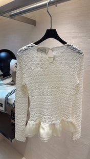 CHANEL 26S SHEER ORGANZA BLOUSE 661