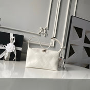 CHANEL 26S HOBO BAG 23 IN WHITE LAMBSKIN