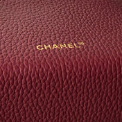 CHANEL 26S VANITY BAG 19 IN BURGUNDY RED CAVIAR CALFSKIN GOLD HARDWARE