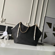 CHANEL 26S MAXI SHOPPING BAG 47 IN BLACK RAFFIA GOLD HARDWARE