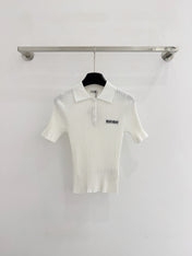 MIUMIU SHORT-SLEEVE POLO T-SHIRT STYLE 782