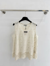 MIUMIU 26S LACE TANK TOP STYLE 1071