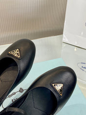 PRA NAPPA MARY JANE FLAT BLACK LAMBSKIN