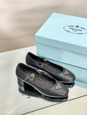 PRA NAPPA MARY JANE PUMPS BLACK LAMBSKIN