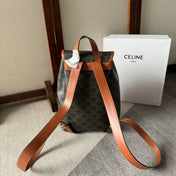 MEDIUM FOLCO BACKPACK 32 IN BLACK TRIOMPHE CANVAS