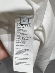 Loewe 25 Short Sleeved T-shirt White Blue Cotton 215597