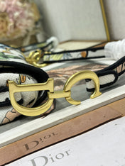 DIOR 26S SADDLE BAG 25 IN MUTICOLOR WOVEN FABRIC STYLE 3