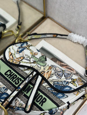 DIOR 26S SADDLE BAG 25 IN MUTICOLOR WOVEN FABRIC STYLE 3