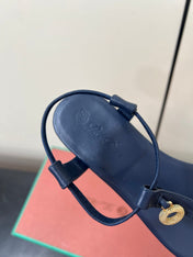 LP MINDIL SANDAL IN COBALT BLUE LAMBSKIN