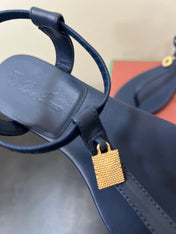 LP MINDIL SANDAL IN COBALT BLUE LAMBSKIN