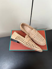 LP LOAFERS 25S IN BEIGE LAMBSKIN