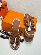 ISABELLA SANDAL CARAMEL CALFSKIN