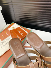 LP KAEDE SANDALS CHOCOLATE CALFSKIN