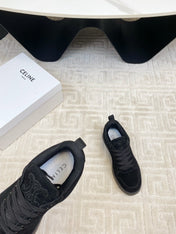 TRAINER SNEAKER IN BLACK SUEDE