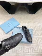 TASSEL LOAFERS IN BLACK LAMBSKIN