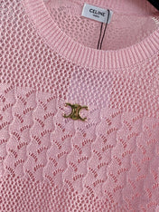 CELINE 26S KNIT SHORT SLEEVE TOP 212