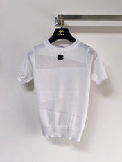 CHANEL 26S SHORT-SLEEVE KNIT TOP STYLE 1086