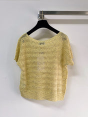 CHANEL 26S SHORT-SLEEVE KNIT TOP STYLE 1089