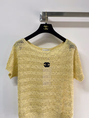 CHANEL 26S SHORT-SLEEVE KNIT TOP STYLE 1089