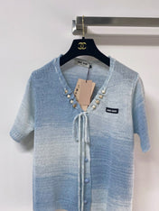 MIUMIU 26S SHORT-SLEEVED SWEATER STYLE 1131