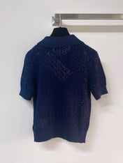 MIUMIU 26S SHORT-SLEEVED KNIT POLO SHIRT STYLE 1138