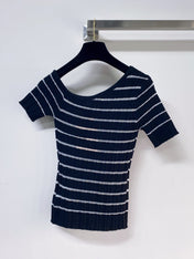 MIUMIU 26S SHORT-SLEEVED SWEATER STYLE 1127