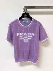 PRADA 26S SHORT-SLEEVED SWEATER STYLE 857