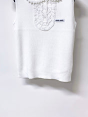 MIUMIU 26S SLEEVELESS POLO TOP STYLE 1050