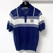 LOEWE 26S SHORT SLEEVE KNIT POLO TOP 494
