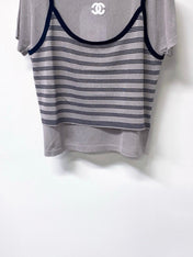CHANEL 26S SHORT-SLEEVED KNIT SHIRT STYLE 1181