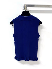 DIOR 26S SLEEVELESS KNIT POLO SHIRT 1290