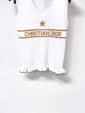 DIOR 26S SLEEVELESS KNIT POLO SHIRT 1289