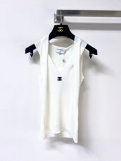 CHANEL 26S KNITTED SLEEVELESS TOP STYLE 1168
