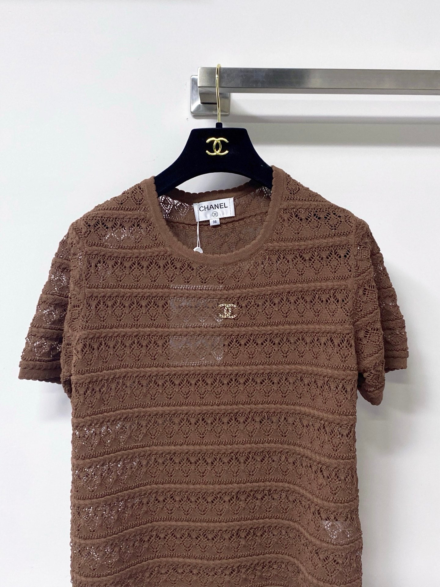 CHANEL 26S SLEEVELESS POLO KNIT TOP STYLE 1139