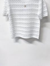 CHANEL 26S SLEEVELESS POLO KNIT TOP STYLE 1138