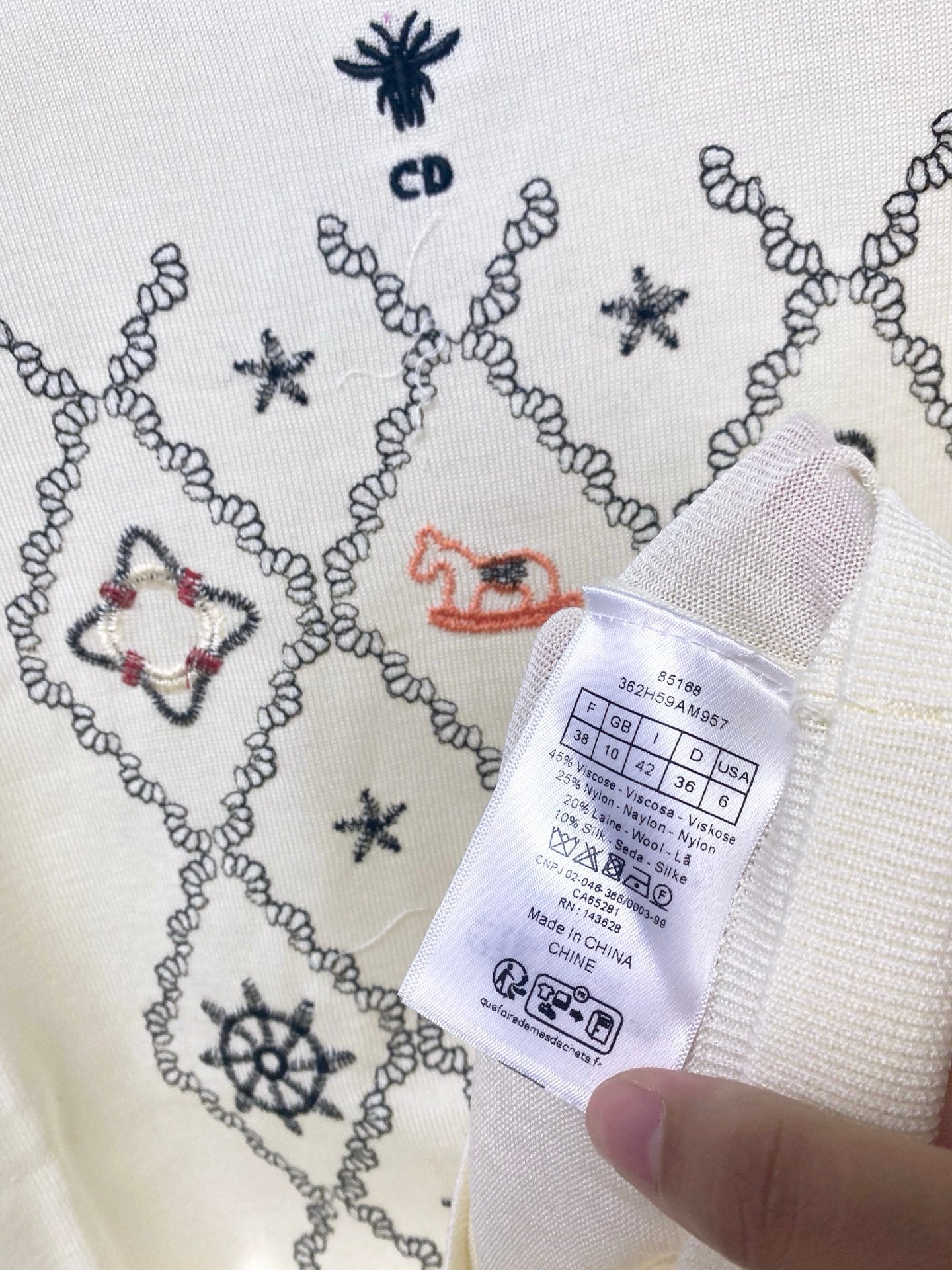 DIOR 26S SHORT-SLEEVED SWEATER 1248