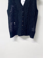 DIOR 26S V-NECK SLEEVELESS KNIT TOP 1244