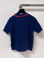 VALENTINO 26S SHORT-SLEEVE KNIT CARDIGAN 471