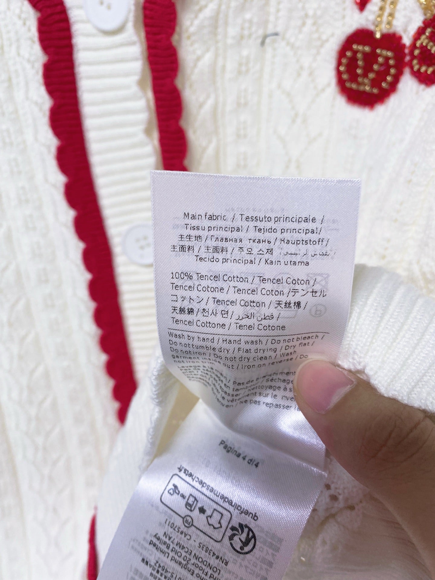 VALENTINO 26S SHORT-SLEEVE KNIT CARDIGAN 470