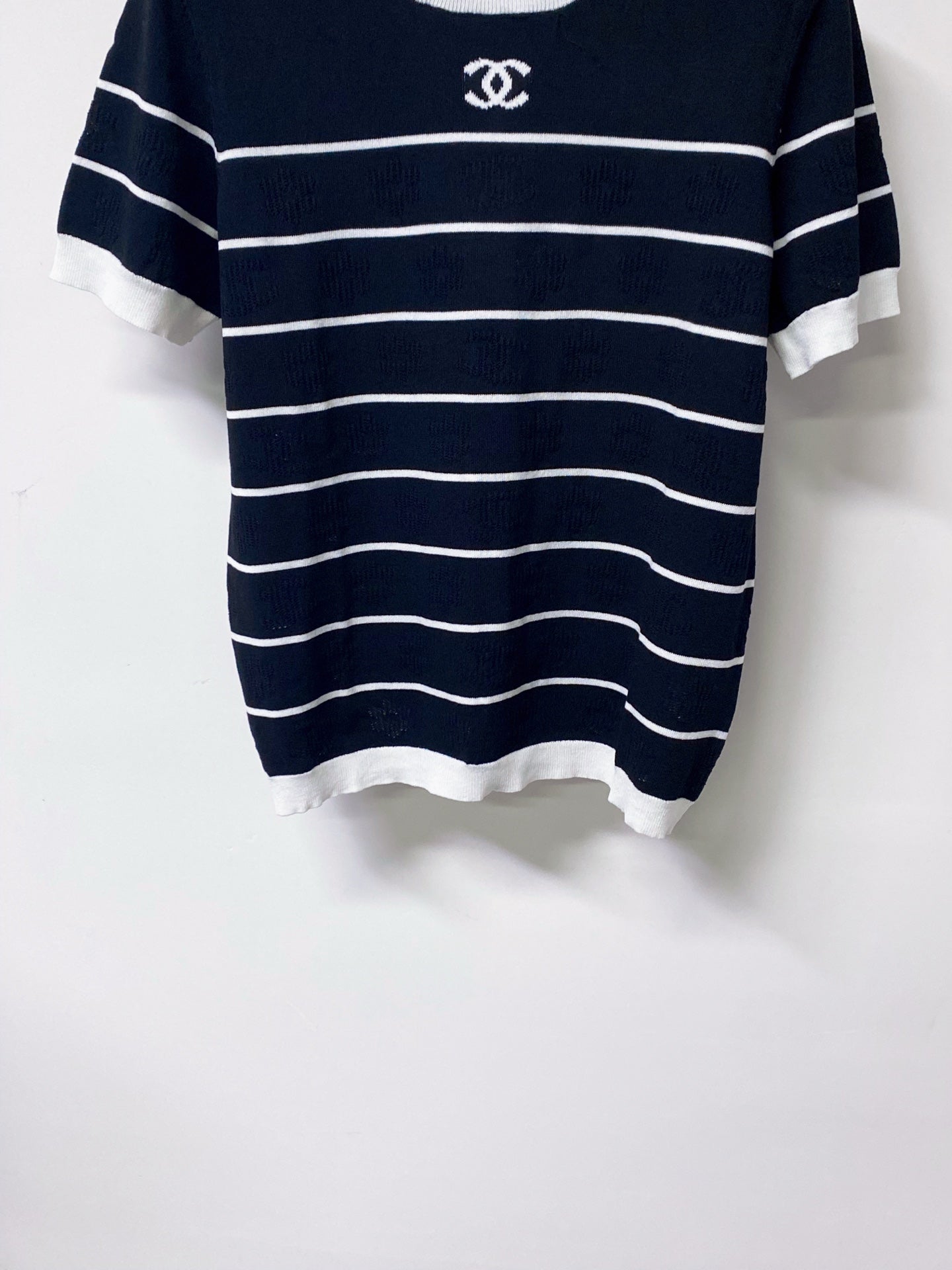CHANEL 26S SHORT SLEEVE KNIT T-SHIRT STYLE 1267