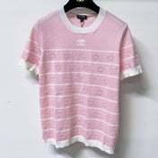 CHANEL 26S SHORT SLEEVE KNIT T-SHIRT STYLE 1266