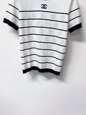 CHANEL 26S SHORT SLEEVE KNIT T-SHIRT STYLE 1265
