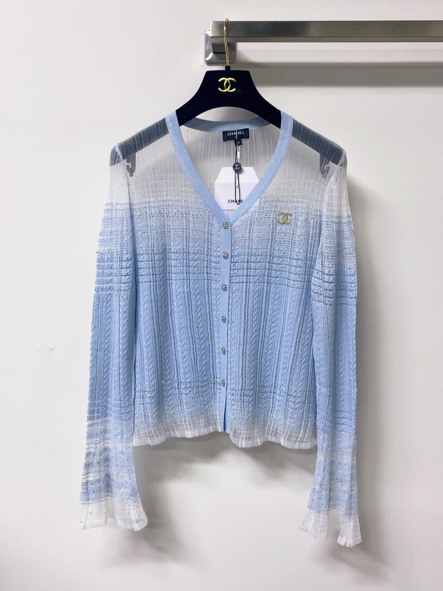 CHANEL 26S KNIT CARDIGAN & CAMISOLE SET STYLE 1268