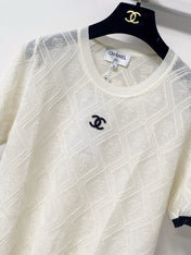 CHANEL 26S SHORT SLEEVE KNIT TOP STYLE 1236